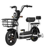 Vélo électrique à cadre en acier 3 vitesses, moteur roue arrière, assistance au pédalage, batterie au plomb, idéal pour les loisirs – Prix direct usine, promotion exceptionnelle