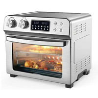 Four à friture électrique carré 30L 23L avec écran LCD, sans huile, en plastique, pour usage domestique et hôtelier