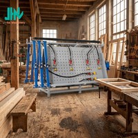 Machine à assembler le bois hydraulique haute pression conforme à la norme CE, pour panneaux de bois massif de qualité industrielle, idéale pour la pressage de panneaux collés sur le bords.