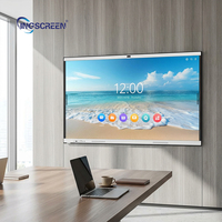 Сенсорный экран INGSCREEN 4K UHD с нулевым параллаксом, беспроводным дублированием экрана и функцией блокировки сенсорного ввода для безопасной совместной работы в корпоративных условиях