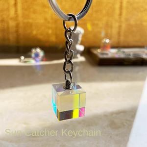 Sun Catcher Digital Photo Crystal Keychain com cor prisma cubo pingente-Eco-friendly Moderno Simplicidade Graduação Presente - Product Image 5