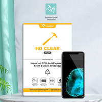 Objectif d'appareil photo intelligent Vimshi, bords incurvés en TPU, compatible avec iPhone 11 13 Pro 15 Pro Max Vivo Oppo, échantillon gratuit pour téléphones mobiles
