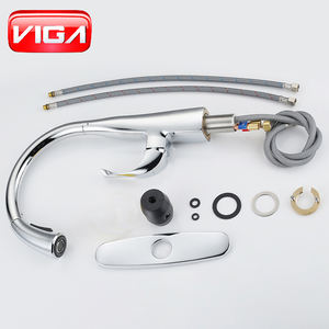 Robinet de cuisine <span class=keywords><strong>flexible</strong></span> avec <span class=keywords><strong>flexible</strong></span> extensible à col de cygne, robinet de cuisine à montage sur pont, robinet mélangeur pour évier - Product Image 6