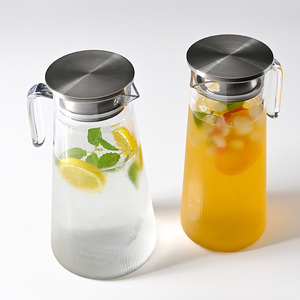 Jarra de agua acrílica, jugo, bebidas, cerveza, jarra de plástico con tapa, PC irrompible, resistente al calor para Hotel, restaurante, cantina, <span class=keywords><strong>Playa</strong></span> - Product Image 5