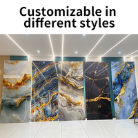 Vente en gros d'usine : Panneaux muraux en PVC effet marbre 8mm 9mm, Plaques en PVC carbone de bambou et cristal de charbon de bois