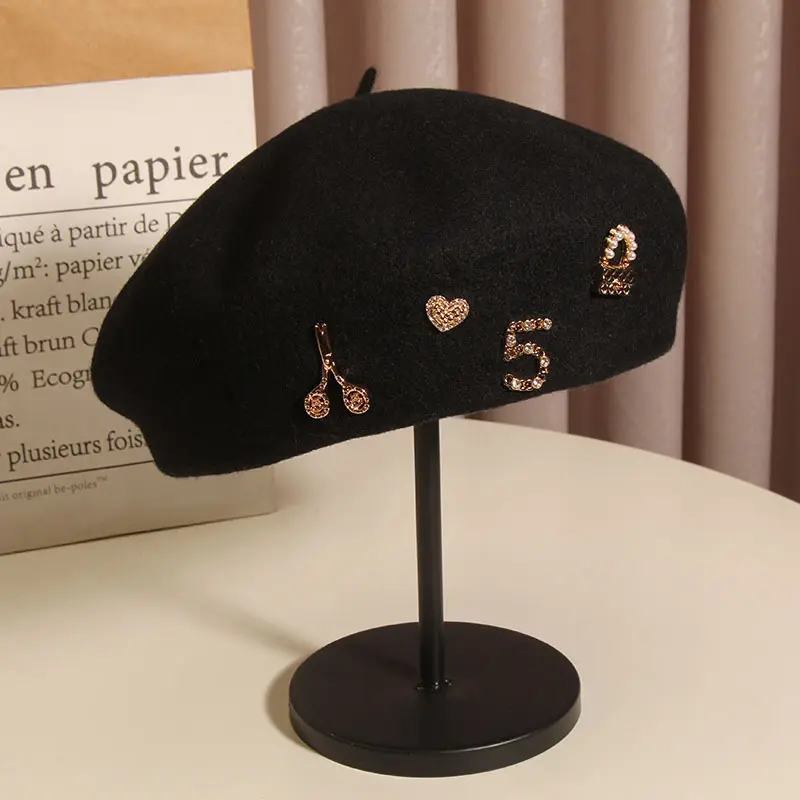 Envoyer Une Demande Obtenir Catalogue Designer Chapeaux Hiver Laine Béret Chapeau Pour Femme Artiste Peintre Chapeau Extérieur Chapeaux Camille Accessoires