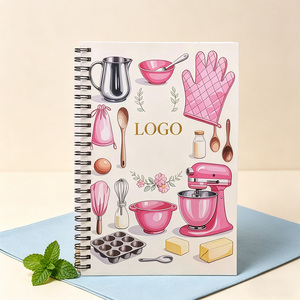 <span class=keywords><strong>Cuaderno</strong></span> de Recetas Espiral A5 con Logotipo Personalizado, 52 Hojas, Cubierta de Papel, Diario de Cocina, Planificador, Regalo, Personalización en Pequeñas Cantidades - Product Image 3