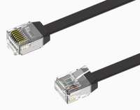 Kabel Ethernet Flat Cat6 Cat7, 100% BC 10Gbps Gigabit RJ45 LAN Patch Cord 1m-20m