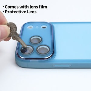 Custodia per telefono colorata antigraffio per <span class=keywords><strong>iPhone</strong></span> 11 12 <span class=keywords><strong>13</strong></span> 14 15 16 <span class=keywords><strong>Pro</strong></span> Max Soft TPU Cover posteriore per <span class=keywords><strong>iPhone</strong></span> 17 Air - Product Image 3