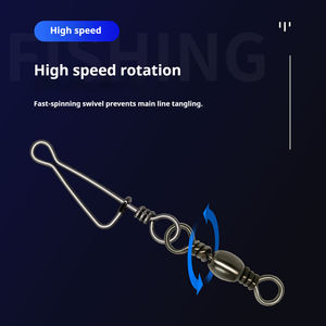 Mousqueton pivotant en laiton de style italien, robuste, pour la pêche, outils et accessoires de pêche, avec garantie de 3 ans - Product Image 3