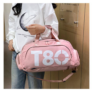 Patrón geométrico entrenamiento deportivo fútbol Fútbol para hombres mujeres Unisex logotipo personalizado viaje Duffel Gym Bag - Product Image 4