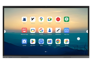 ระบบเครือข่ายคู่ 4K จอแบน OPS มัลติทัช สมาร์ททีวี คลาสบอร์ด กระดานไวท์บอร์ดอิเล็กทรอนิกส์แบบอินเทอร์แอคทีฟสำหรับการสอน - Product Image 5