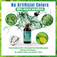 Gouttes de chlorophylle liquide – Soutien digestif – Supplément liquide de chlorophylle à la menthe poivrée – OEM ODM – Détoxification et perte de poids