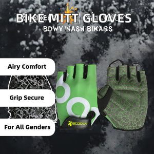 Gants de cyclisme demi-doigts pour l'hiver, respirants, coupe-vent, antichocs, pour sports de plein air - Product Image 3