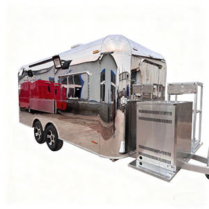 Carrito de Venta Ambulante de Acero Inoxidable de 4 Ruedas para Mercado Nocturno, Comida Rápida, Bebidas Frías, Helados, Servicio de Snacks - Product Image 4