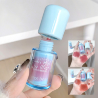 Gloss à lèvres rose imperméable longue tenue mignon en gros, mini tubes de gloss à lèvres avec boîte et logo, rouge à lèvres liquide mat