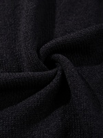 Suéter de punto informal de estilo callejero para hombre con texto de diseño de marca con logotipo impreso personalizado 100% algodón cuello redondo suéter de punto Suelto