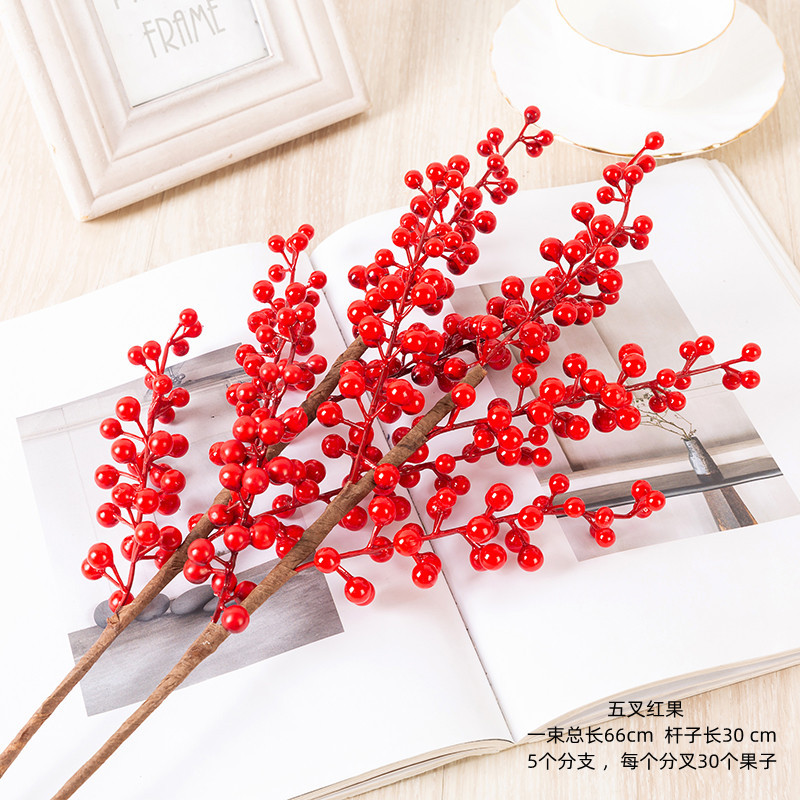 Five-pronged red fruit