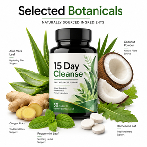 High Quality Certified Natural Aloe Vera Senna 15-Day Colon Cleanse Detox Tablets (30 Tablets) Digestion Immunity Support - Product Image 2
