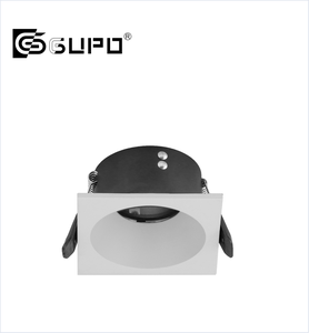 GUPO Aluminium Taille de coupe 75mm Salle de <span class=keywords><strong>douche</strong></span> IP44 <span class=keywords><strong>IP65</strong></span> Imperméable <span class=keywords><strong>Spot</strong></span> LED carré MR16 GU10 GU5.3 Cadre d'éclairage Luminaire - Product Image 3