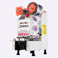 Machine à thé à bulles de haute précision entièrement automatique thermoscellage 9/9mm PP/PE/PC gobelets en papier Film pour utilisation de boissons opération facile