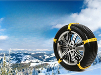 Cadenas de goma antideslizantes para neumáticos con correas para nieve de coche para tractor de jardín