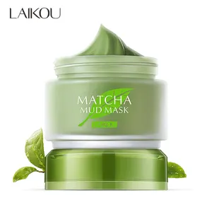 Masker Lumpur Matcha Teh Hijau, Masker Pelembap Pemutih Pembersih, Krim Pengontrol Minyak Pelembab, Masker Lumpur Matcha Teh Hijau