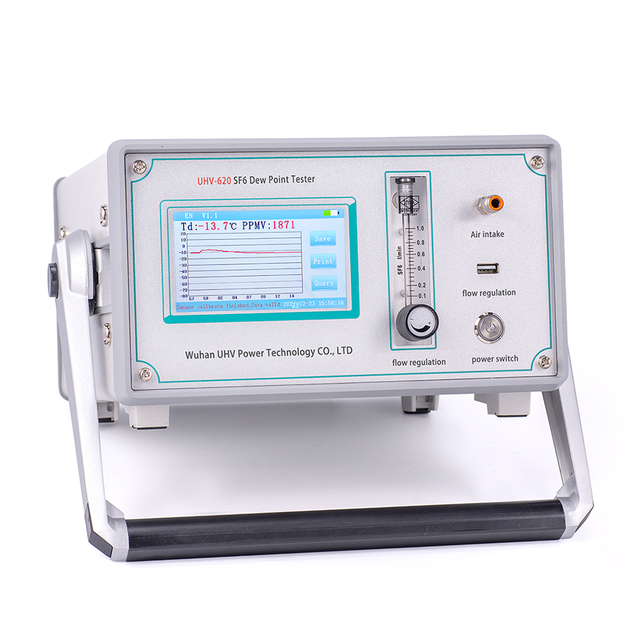 UHV-620 Digital Handheld Sf6 Gas Dew Point Analyser Sulfur Hexafluoride Moisture Tester