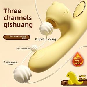 Rechargeable Rabbit <b>Vibrator</b> for Women Heated <b>Vibrator</b> with Constant Temperature Female <b>Vibrator</b> Sex Toys - Product Image 2