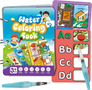 Livre de coloriage à l'eau - 12 carnets de coloriage à double face, Aqua Doodle Drawing pour enfants de 3 à 8 ans - Product Image 1