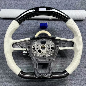 Volant en fibre de carbone brillant pour <span class=keywords><strong>Audi</strong></span> A6 C7 Allroad A7 <span class=keywords><strong>Sportback</strong></span> <span class=keywords><strong>A8</strong></span> L - Product Image 4