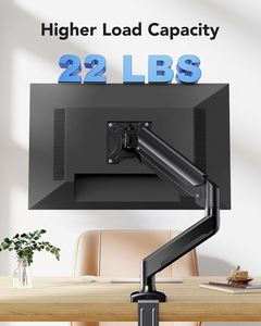 ขาตั้งจอเดี่ยวแบบ Heavy Duty สำหรับจอขนาด 13 ถึง 32 นิ้ว ปรับระดับได้ รองรับมาตรฐาน VESA พร้อมตัวหนีบเหล็กและฐานยาง - Product Image 4