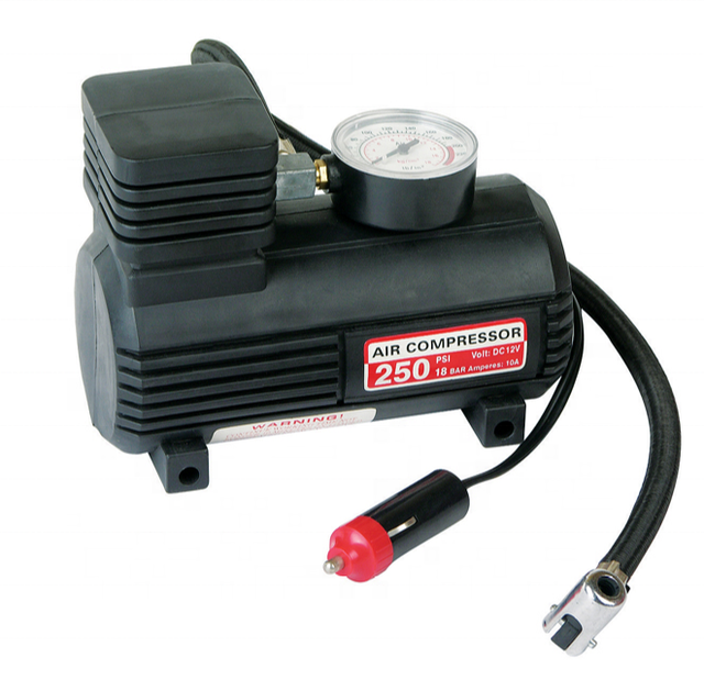 Mini Air Compressor Portable Tire Pump Dc12v with Gauge Mini Compressor 300psi Portable Car Air Compressor for Bike Swimming