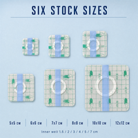 Patch vierge pour points d'acupuncture avec film PU circulaire, étanche et auto-adhésif, pour base de pansement aux herbes