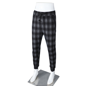 Classic Casual <strong>Men</strong> Elastic Waist Plaid Wool <strong>Pants</strong> - Product Image 3