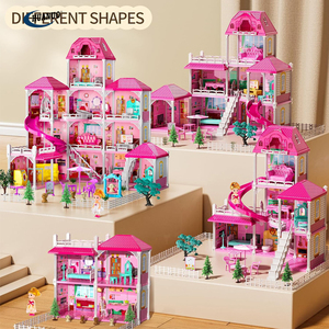 <span class=keywords><strong>Casa</strong></span> de Muñecas <span class=keywords><strong>para</strong></span> <span class=keywords><strong>Niñas</strong></span> Tipo Villa con 12 Habitaciones, Juguete de Simulación <span class=keywords><strong>para</strong></span> Interiores con Accesorios, Muebles y 2 Muñecas - Product Image 2