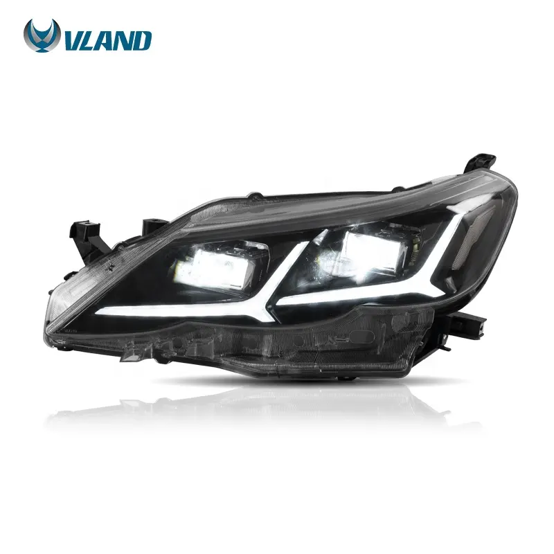 VLAND Full LED Lens Headlights Front Head Light With Sequential Turning 2009-2011 2012 2013 Headlamp For Toyota Mark X Reiz
