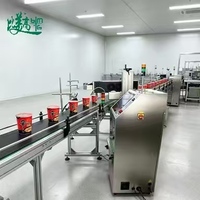 Machine de marquage automatique au laser CO2, codeur laser intégré avec collecte de données de codes QR pour ligne de production de gobelets en papier alimentaire