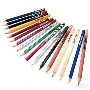 Crayons en bois hexagonaux, ronds et triangulaires de 7 pouces (HB, 2B, 2H) avec gomme – Prix de gros pour la rentrée scolaire - Product Image 1