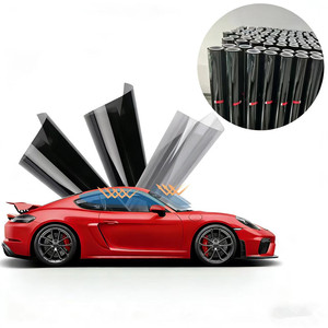 Película de Control Solar Innofilms <span class=keywords><strong>Negra</strong></span> de PET con Protección UV, Aislamiento Térmico, Película para Ventanas de Automóviles con 46% de VLT, 99% de Protección UV y 98% de Rechazo de IR - Product Image 2