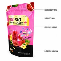 Pochette Doypack Imprimée Personnalisée Gratuite, Étanche et Thermoscellable, Refermable pour l'Emballage de Jus et de Poudres