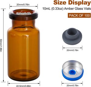Hot Sale Glass Vials Peptides Injectable 2ml/5ml/<b>10ml</b>/15ml/20ml/30ml Custom Glass <b>Bottle</b> Vial Injection - Product Image 3