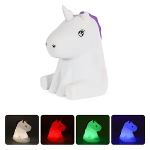 Draagbare Zachte Cartoon Kids Lamp Baby Nachtlampje Voor Livingroom Kerstcadeau Usb Nachtlampje