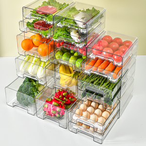 Contenitore Rettangolare Impilabile in PET Trasparente <span class=keywords><strong>per</strong></span> Alimenti, Gioielli e <span class=keywords><strong>Bagno</strong></span> - Vendita Calda - Product Image 3