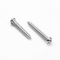 Clou autotaraudeur en fer nickelé M2/M2.3/M2.6/M3 à tête Phillips avec pointe filetée pour le travail du bois CLASSE 4