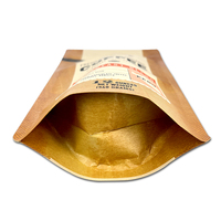 Sachets Doypack en papier kraft avec fenêtre en film métallisé ou PE, fermeture éclair, thermoscellables, 12x20cm, personnalisables avec logo