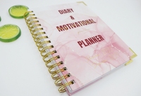 Agenda à reliure spirale de page personnalisée agenda mensuel hebdomadaire carnet de notes planificateur avec onglets séparateurs bande élastique