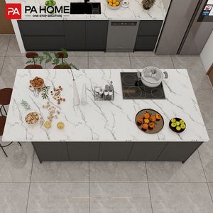 Armoires de <span class=keywords><strong>cuisine</strong></span> modernes prêtes à l'emploi avec robinet, évier, plan de travail en marbre artificiel, matériaux en résine, <span class=keywords><strong>solution</strong></span> de <span class=keywords><strong>cuisine</strong></span> complète - Product Image 3