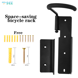 SeeMore Support de rangement mural pour vélo en acier Cintres verticaux peu encombrants pouvant contenir jusqu'à 66lb - Product Image 3