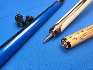 高级PREOAIDR P3蓝色/白色/红色加拿大枫木Uni Lock 13毫米/11.5毫米尖端1/2台球台球杆 - Product Image 5